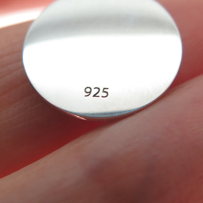 925 Sterling Silver Turquoise Enamel New York State Map Minimalist Charm Pendant