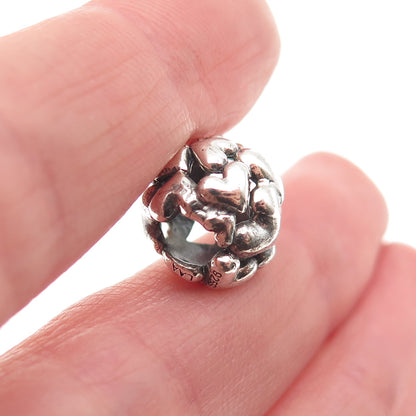 Trollbeads LAA 925 Sterling Silver Heart Slide Bead Charm