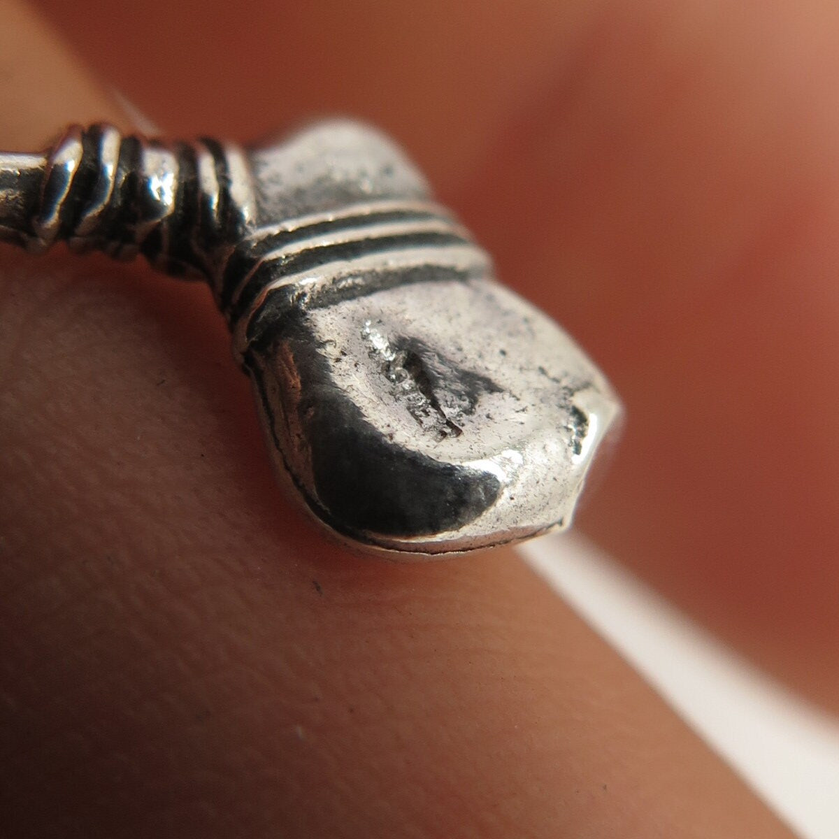 925 Sterling Silver Vintage Axe 3D Pendant
