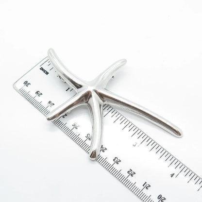 925 Sterling Silver Vintage Mexico Starfish Pin Brooch