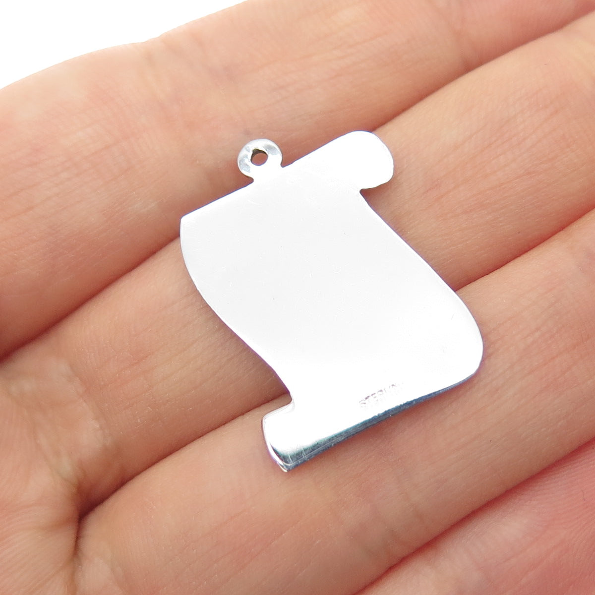 925 Sterling Silver Vintage Diploma Mini Charm Pendant