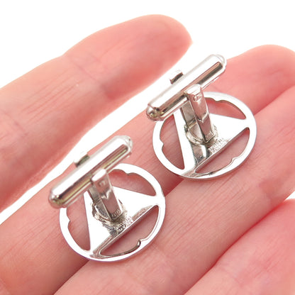 ANTAYA 925 Sterling Silver Vintage Holy Spirit Cufflinks