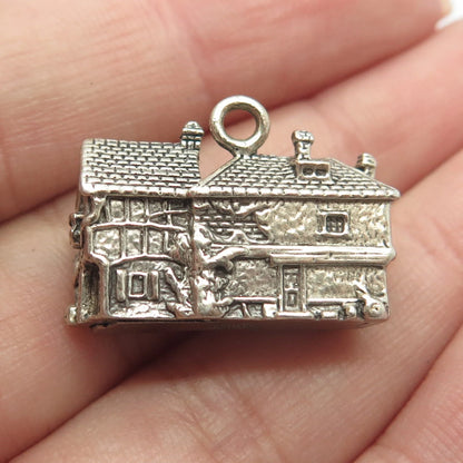 925 Sterling Silver Vintage Department 56 Dickens Village Pendant
