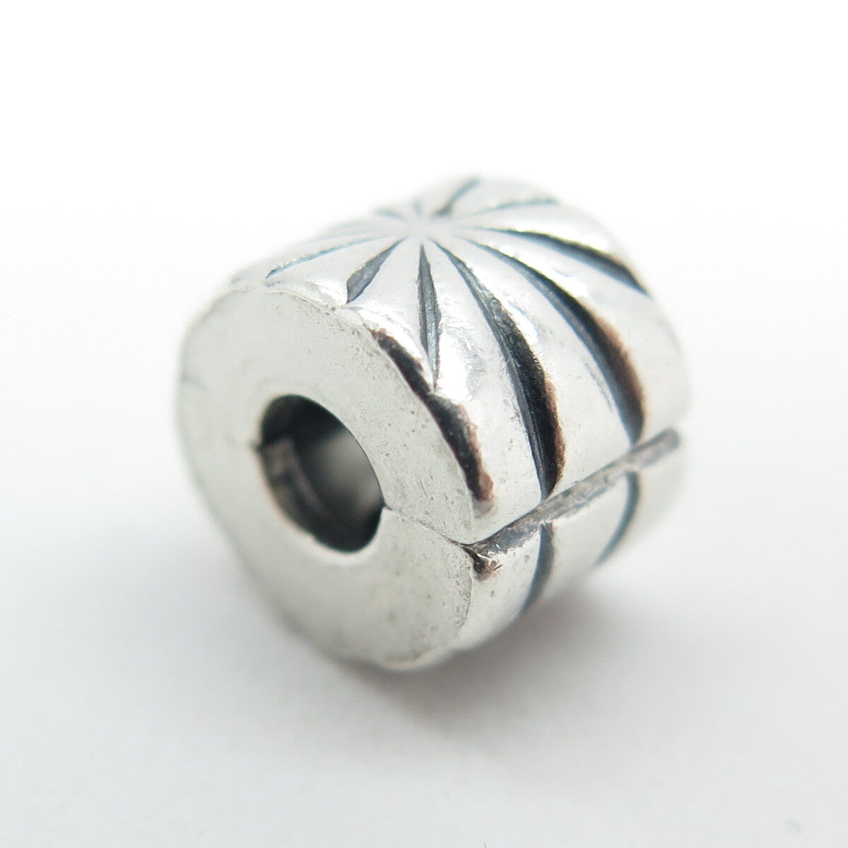 PANDORA 925 Sterling Silver Sunburst Clip Charm