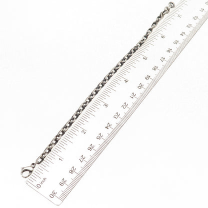 Tiffany & Co. 925 Sterling Silver Vintage Donut Chain Bracelet 7"