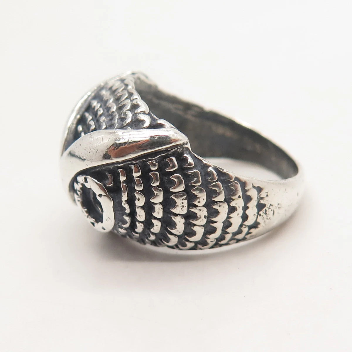 925 Sterling Silver Vintage Wise Owl Ring Size 7.5