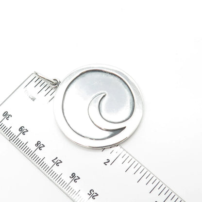 925 Sterling Silver Vintage Crescent Moon Pendant