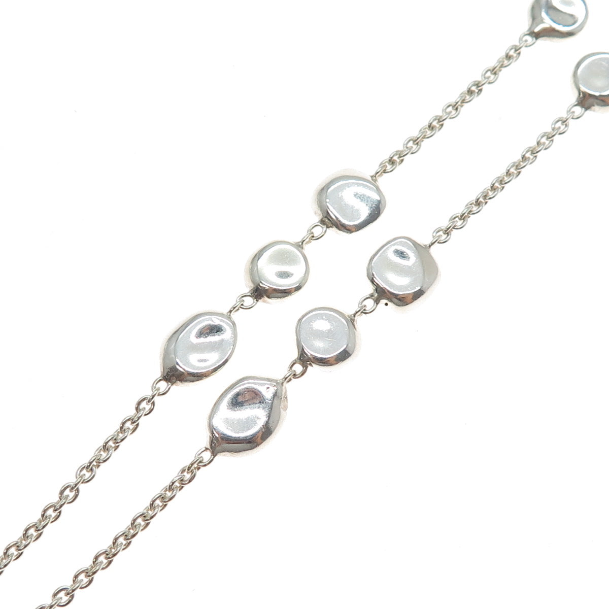 IPPOLITA 925 Sterling Silver Modernist Necklace 24" (missing part of pendant)