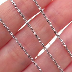 Caco 925 Sterling Silver Vintage S-Shape Chain Necklace 16"