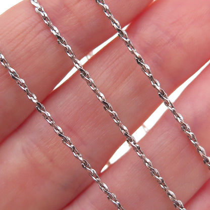 Caco 925 Sterling Silver Vintage S-Shape Chain Necklace 16"