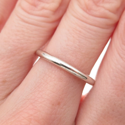 Pandora 925 Sterling Silver Stackable Wedding Band Ring Size 6