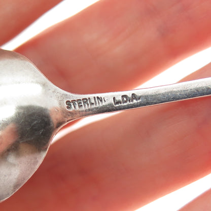 LOUIS DAVID ANDERSON Sterling Silver Antique Art Deco Dania Lizard Coffee Spoon