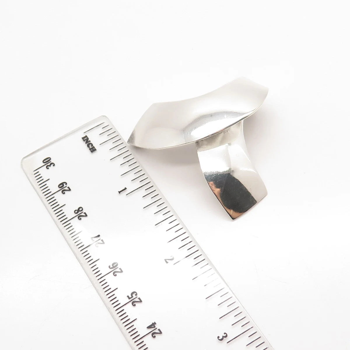 925 Sterling Silver Vintage Mexico Modernist Pin Brooch