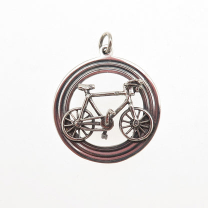 Payton Pepper & Sons 925 Sterling Silver Vintage 1963 Birmingham Bicycle Pendant