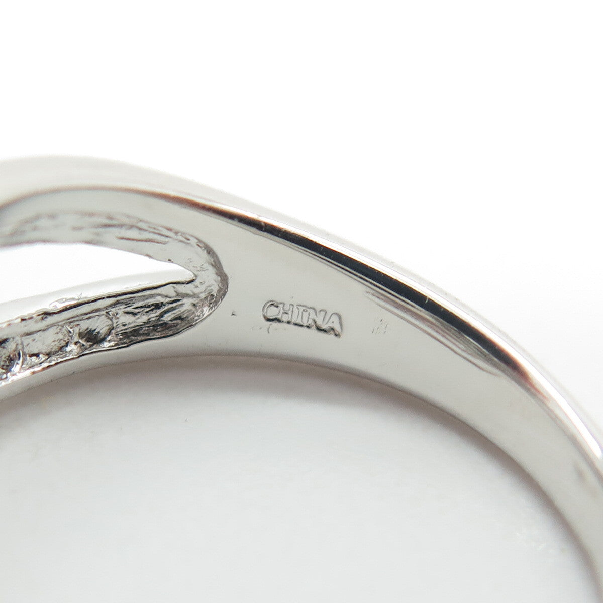 925 Sterling Silver Real Round-Cut Black Diamond Heart Ring Size 7.75