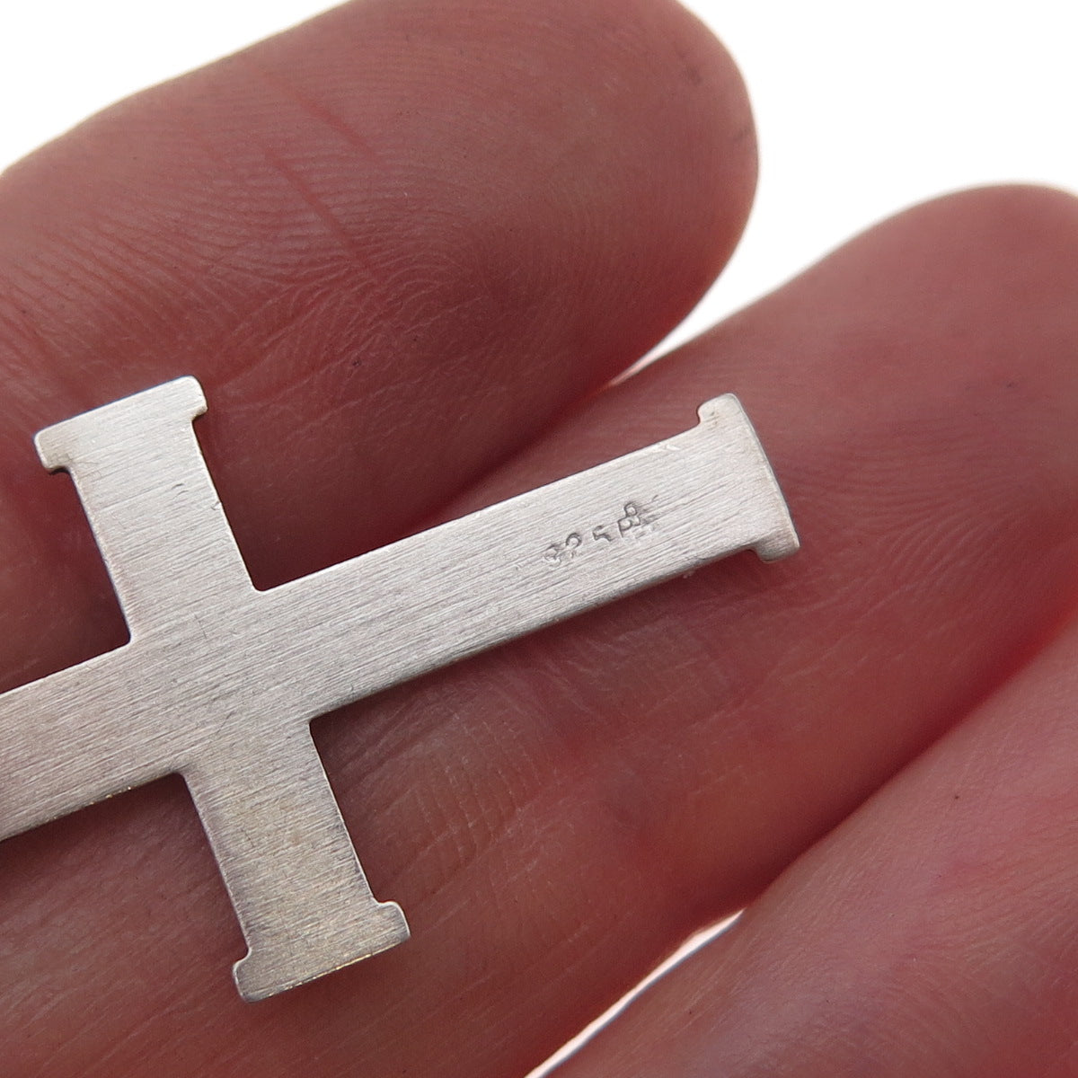 Rand & Paseka 925 Sterling Silver Vintage Cross Oxidized Charm Pendant