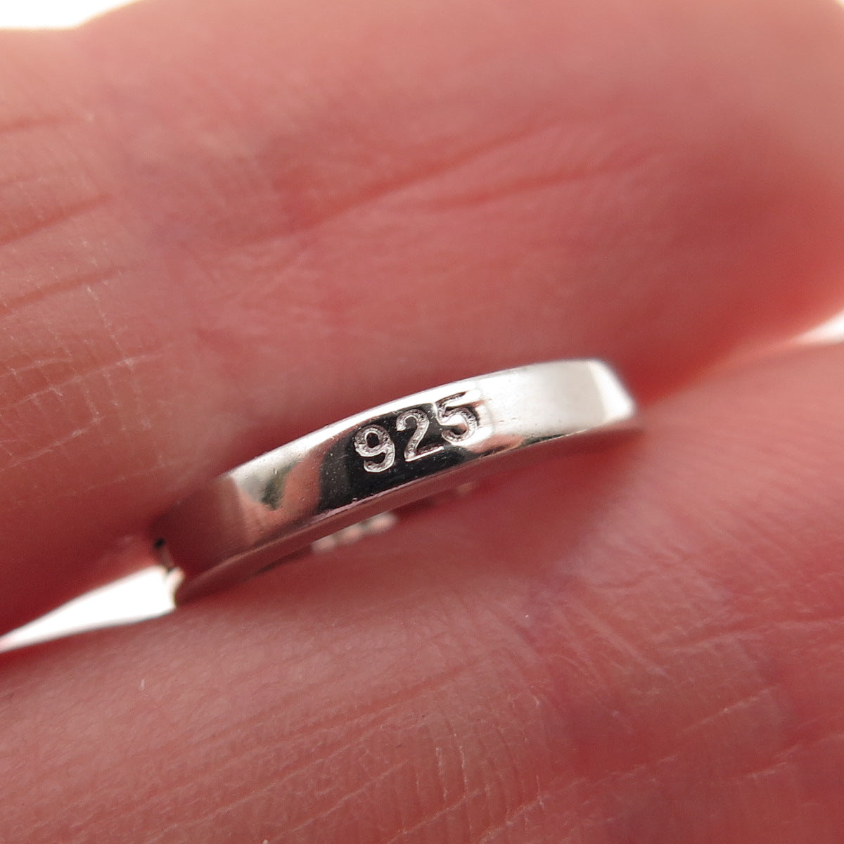 925 Sterling Silver Round-Cut C Z Petal Hoop Earrings