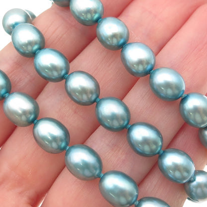 Barbara Bixby 925 Sterling Silver 18K Gold Real Pearl Beaded Necklace 18"