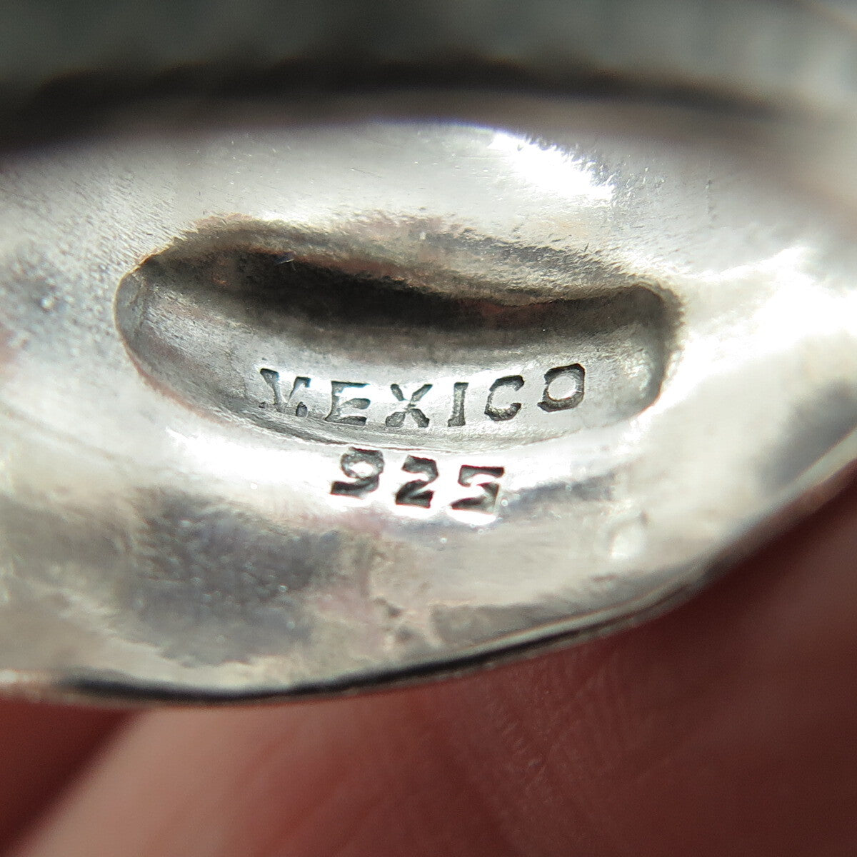 925 Sterling Silver Vintage Mexico Swirl Roped Oxidized Ring Size 6.5
