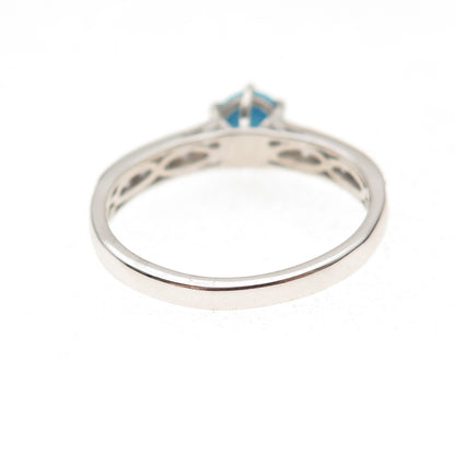 Chuck Clemency 925 Sterling Silver Real Turquoise & Tanzanite Ring Size 9