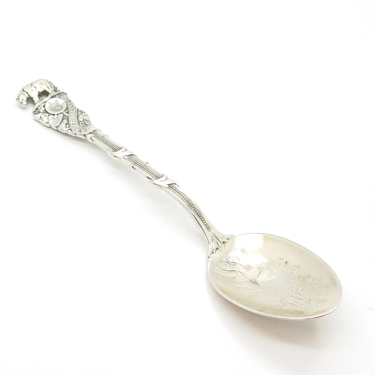 925 Sterling Silver Antique Art Deco Shreve & Co. Golden Gate SF US Spoon
