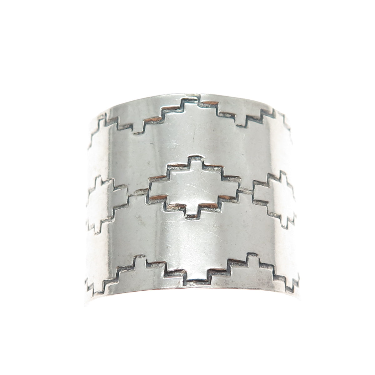 Bruce Wood Navajo Old Pawn Sterling Silver Vintage Southwestern Tribal Pendant