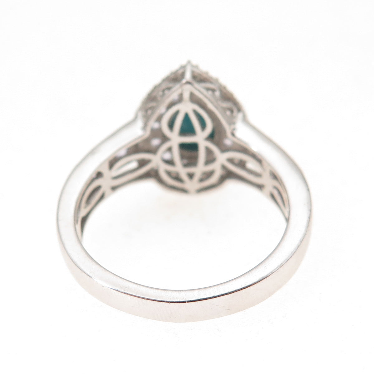 Chuck Clemency 925 Sterling Silver Real Turquoise Tanzanite & Topaz Ring Size 9