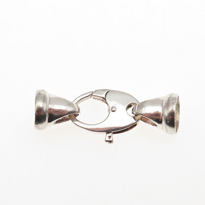 925 Sterling Silver Italy Bracelet / Necklace Lobster Lock Clasp Necklace Ends