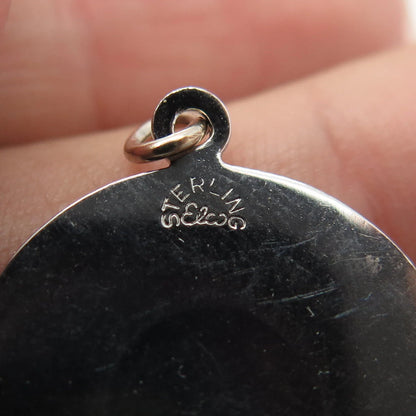925 Sterling Silver Vintage Elco "Happy Birthday" Charm Pendant
