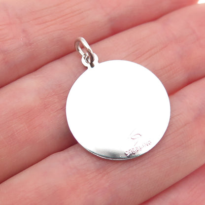 SPENCER 925 Sterling Silver Vintage Sweet 16 Charm Pendant