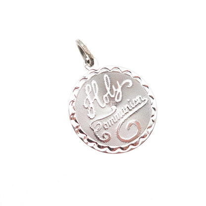 Spencer 925 Sterling Silver Vintage Holy Communion Charm Pendant