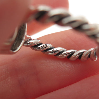 Pandora 925 Sterling Silver Real MOP Elegant Sincerity Ring Size 5.75