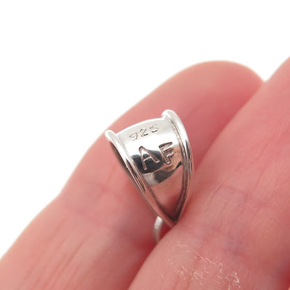 AF DESIGN 925 Sterling Silver Vintage Real Labradorite & Citrine Pendant