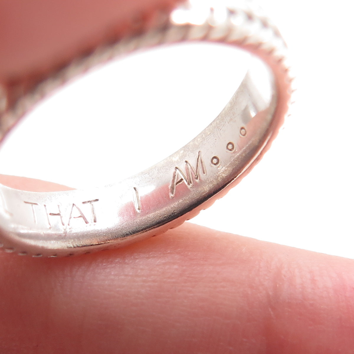 925 Sterling Silver Vintage Wheat Link Band Ring Size 6
