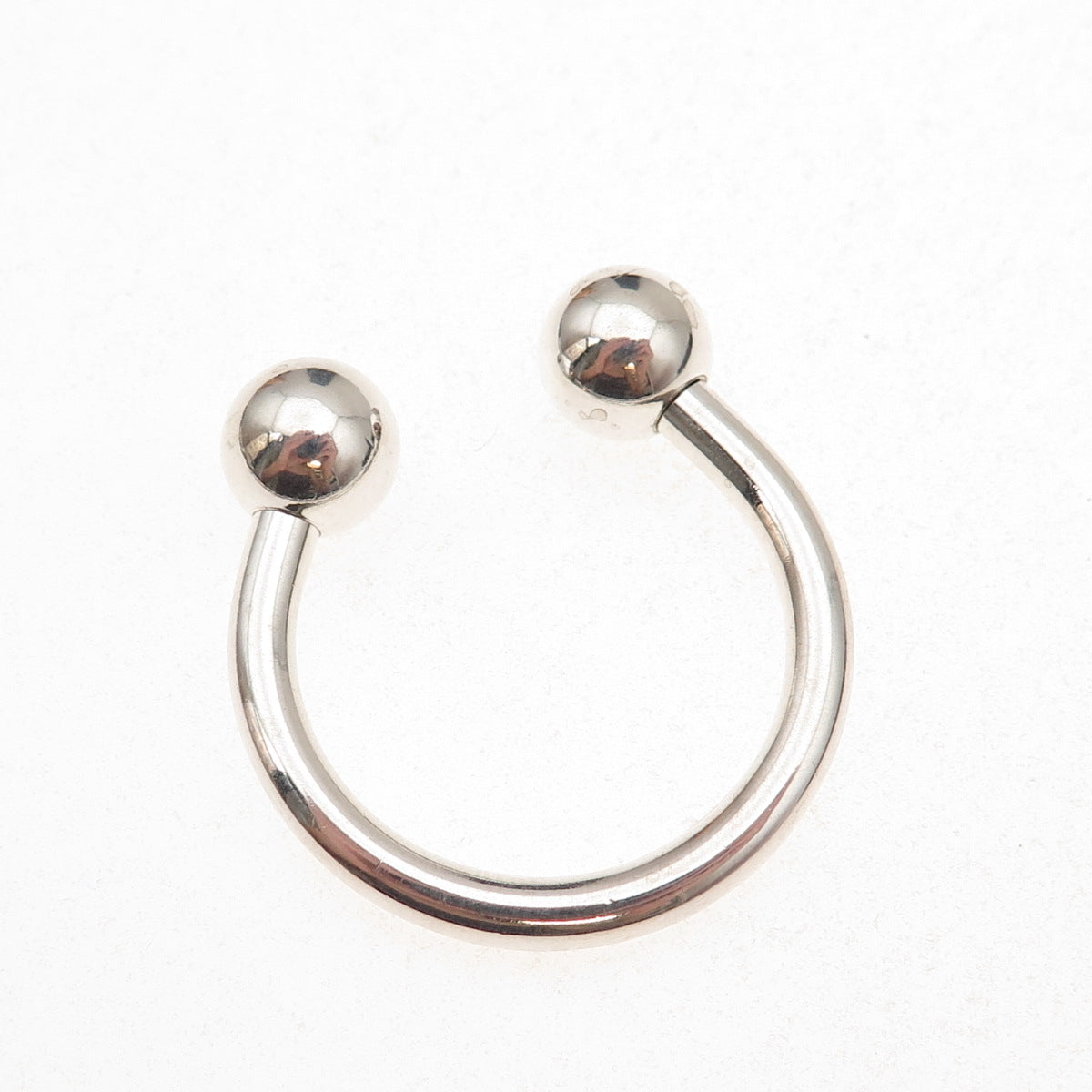 Tiffany & Co. 925 Sterling Silver Vintage 2001 Screw-Off Ball Key Ring