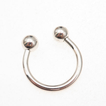 Tiffany & Co. 925 Sterling Silver Vintage 2001 Screw-Off Ball Key Ring