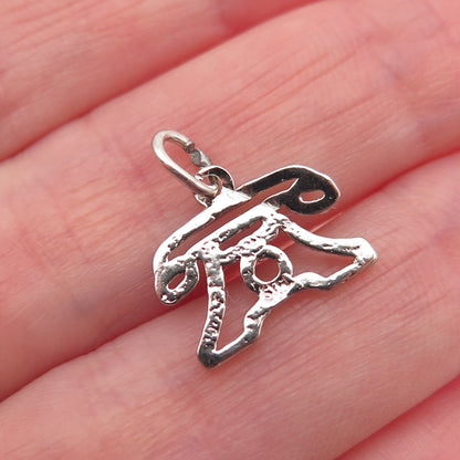 925 Sterling Silver Vintage Retro Phone Mini Charm Pendant