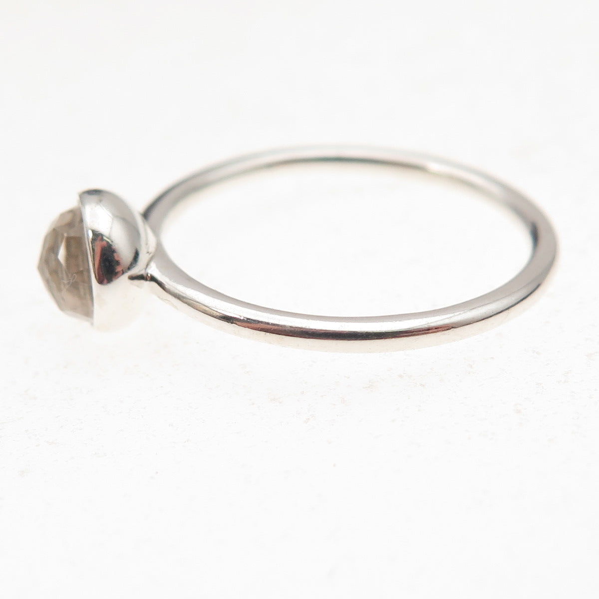 Pandora 925 Sterling Silver Clear Crystal Poetic Droplet Ring Size 7