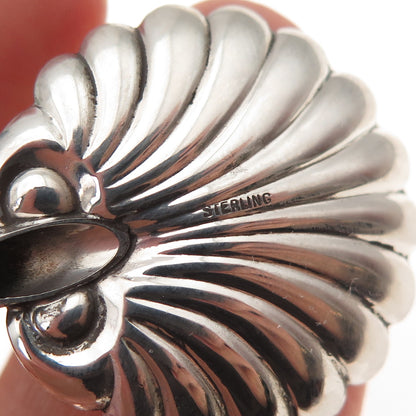 925 Sterling Silver Antique Art Deco Scallop Clam Shell Iced Tea Straw Spoon