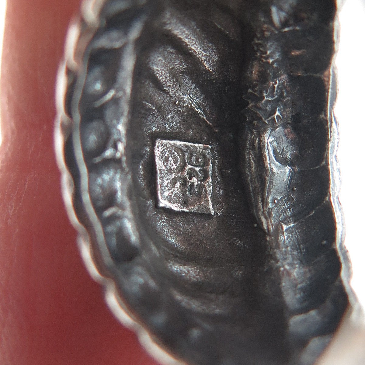 925 Sterling Silver Vintage Modernist Ribbed Dome Oxidized Ring Size 7.25