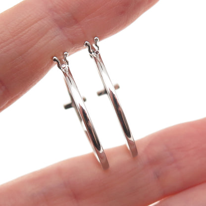 Sun 925 Sterling Silver 14K Gold Real Diamond Cross Hoop Earrings