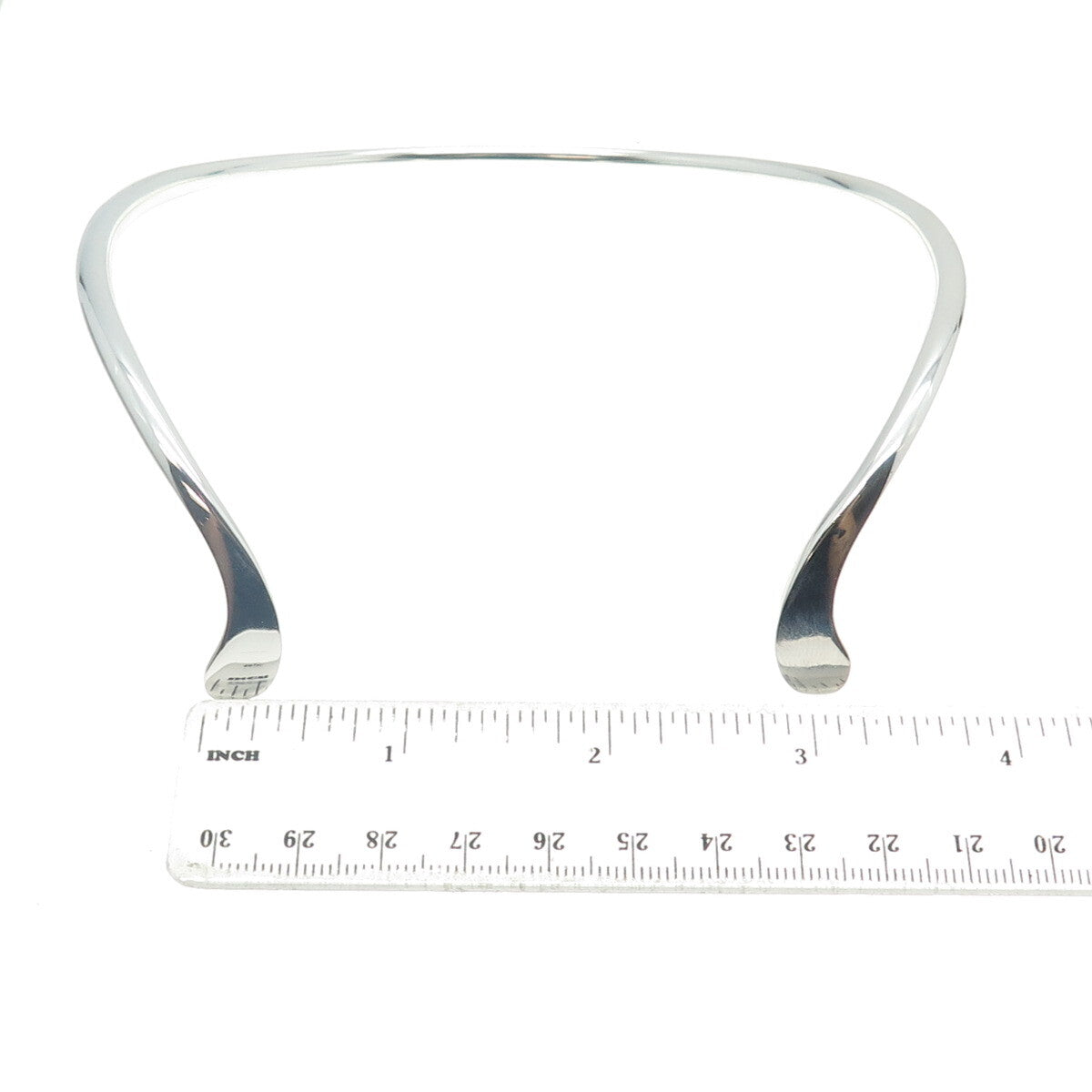 CHRISTIAN VEILSKOV 925S Sterling Silver Vintage Denmark Choker Necklace 14-16"