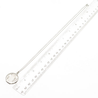 Binder Bros Sterling Silver Antique Art Deco Locket Pendant Chain Necklace 20"