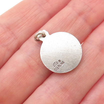 O.C. Tanner 925 Sterling Silver Vintage Alexander Graham Bell Mini Charm Pendant