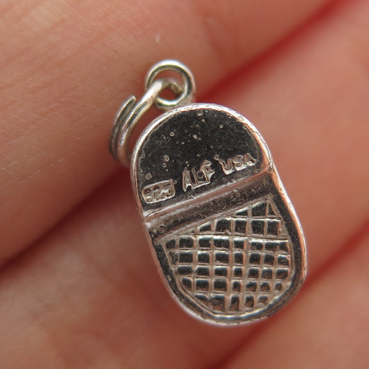 925 Sterling Silver Vintage ALF Baby Girl Shoe Minimalist 3D Charm Pendant