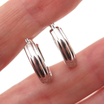 Jacmel Mauritius 14K White Gold Hoop Earrings