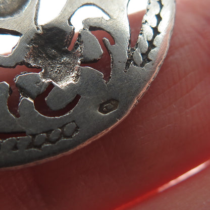 800 Silver Antique Austria Royal Coat of Arms Oxidized Pin Brooch