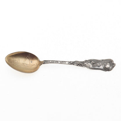 925 Sterling Silver Antique Art Deco CB&H Atlantic City Coffee Spoon
