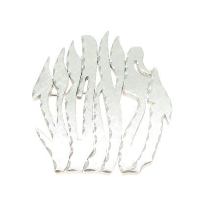 NISSIM HIZME 925 Sterling Silver Vintage Judaica Pin Brooch / Pendant