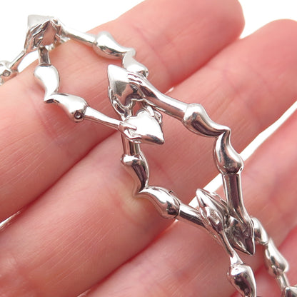 Hard Jewelry 925 Sterling Silver Chain of Addiction Necklace 16"